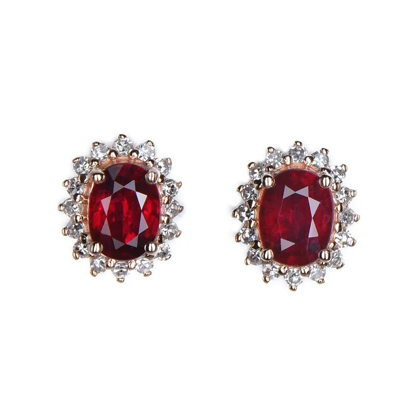 New Rose Gold Green Ruby Princess Diana for Women Simple Elegant Earrings Jewelry
New Rose Gold Green Ruby Princess Diana for Women Simple Elegant Earrings Jewelry