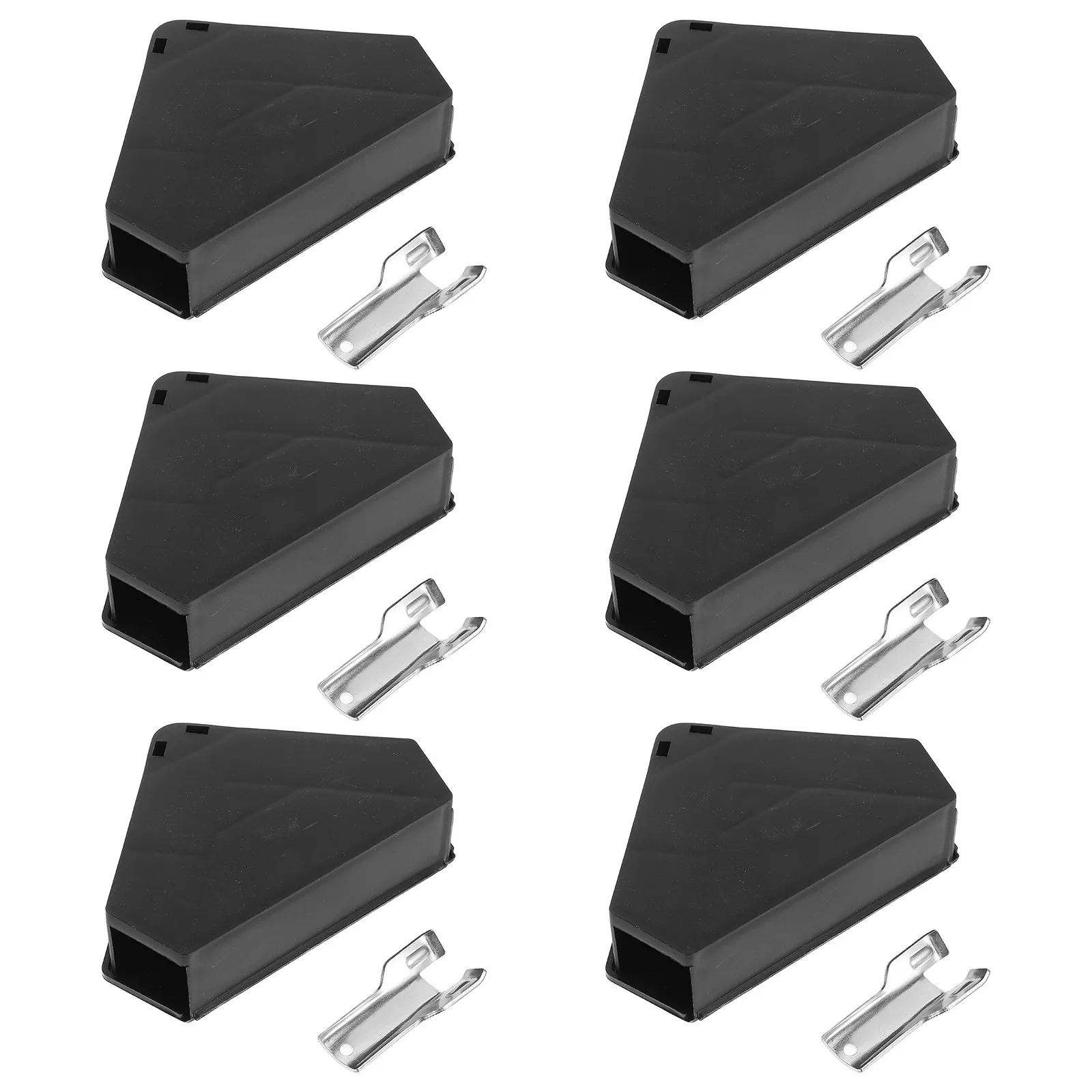 6Pcs Triangle Mice Baits Station Reusable Plastic Rat Box with Metal Key Lock Stealthy Color Design for Kitchens Warehouses
6Pcs Triangle Mice Baits Station Reusable Plastic Rat Box with Metal Key Lock Stealthy Color Design for Kitchens Warehouses