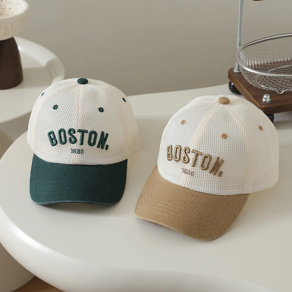 Letter Embroidered Baby Baseball Cap Summer Breathable Mesh Sun Visor Hat Outdoor Sunshade Short Brim Kids Peaked Caps
Letter Embroidered Baby Baseball Cap Summer Breathable Mesh Sun Visor Hat Outdoor Sunshade Short Brim Kids Peaked Caps
