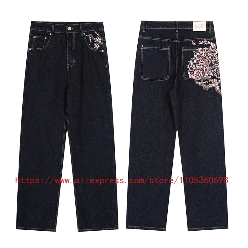26ss DERSCHUTZE Pants with Cherry Blossom Embroidery Wide Leg Jeans, Casual High-quality Men's DERSCHUTZE Jeans
26ss DERSCHUTZE Pants with Cherry Blossom Embroidery Wide Leg Jeans, Casual High-quality Men's DERSCHUTZE Jeans