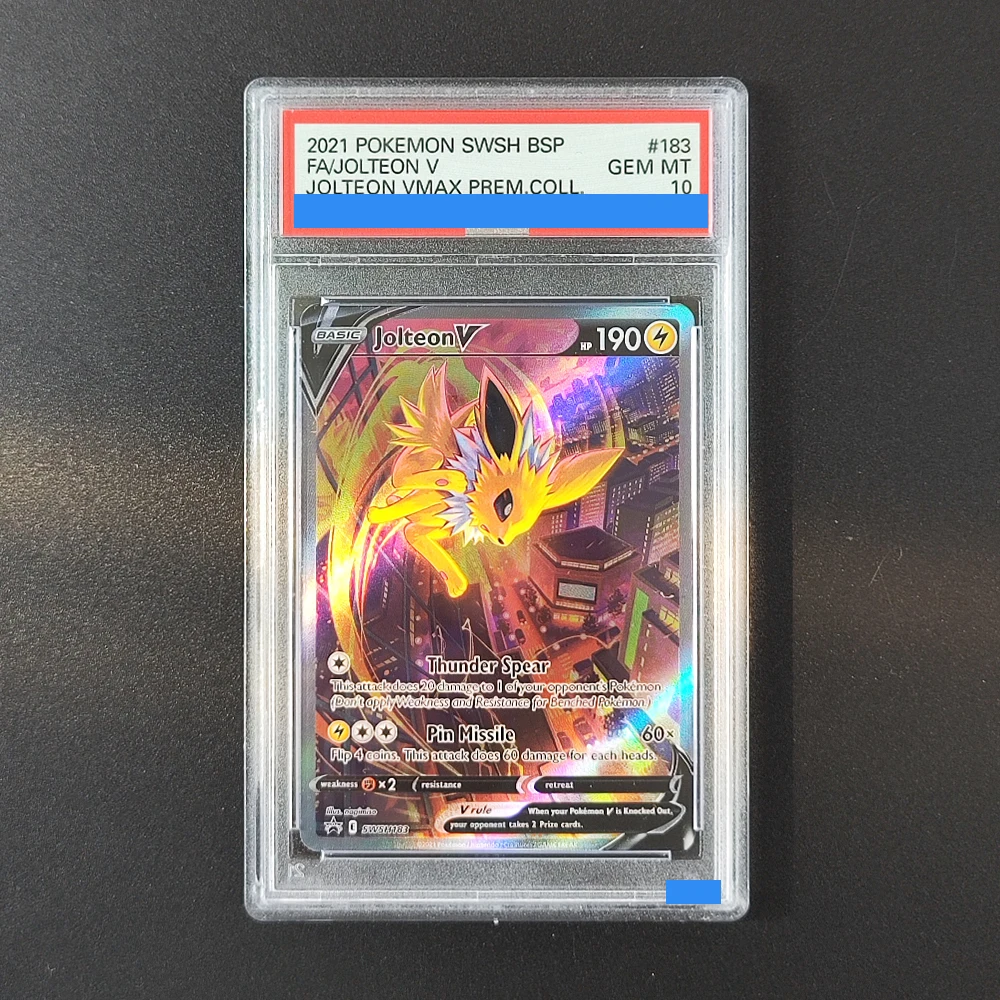 Proxy POKEMON SWSH BLACK STAR PROMO #183 JOLTEON V SWSH183 Authentication Grading 10 Collection Game Card
Proxy POKEMON SWSH BLACK STAR PROMO #183 JOLTEON V SWSH183 Authentication Grading 10 Collection Game Card