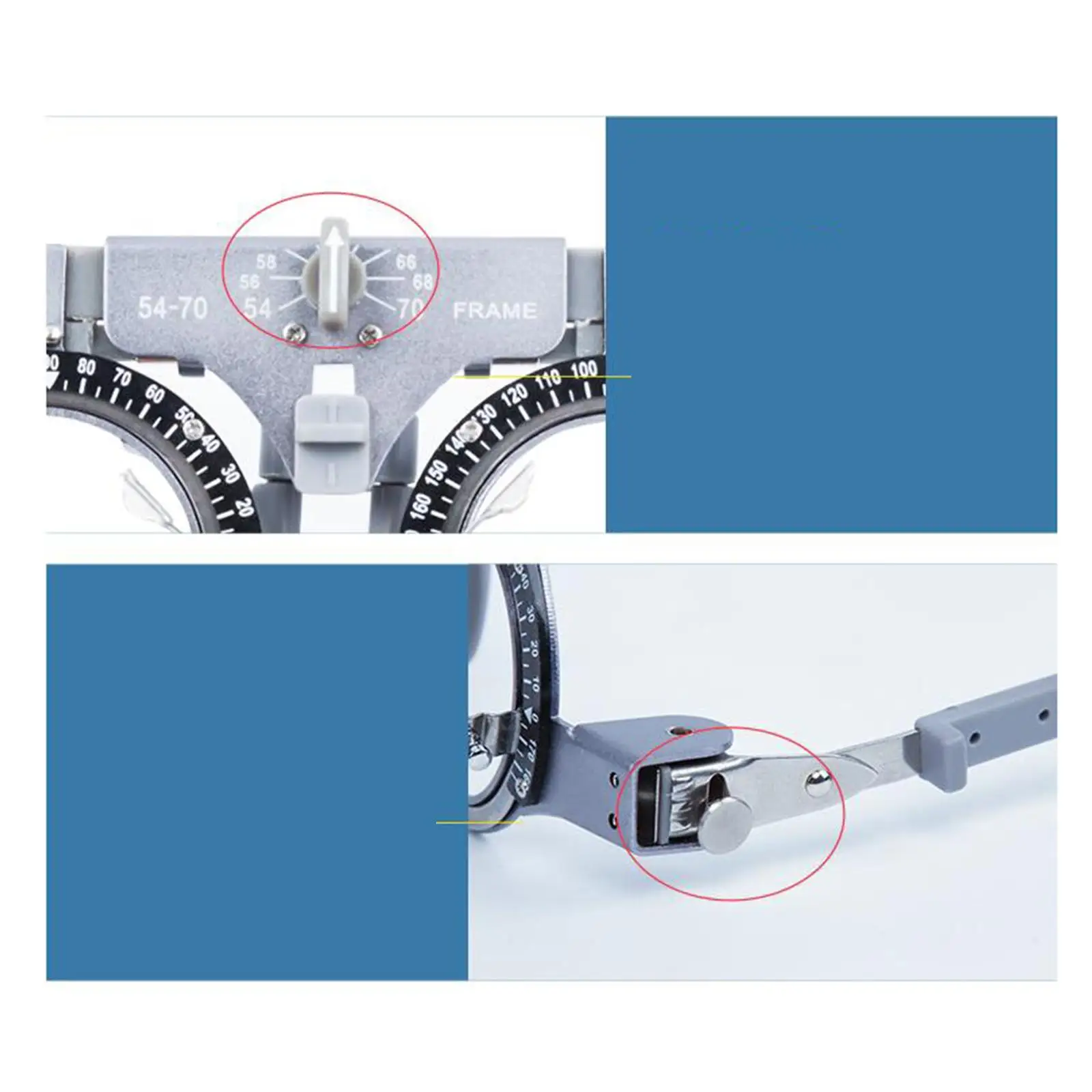 Portable Optical Trial Lens Frame Titanium Lens Frame Vision Check Lightweight for Shop Ophthalmic Hospital Children Adult
Portable Optical Trial Lens Frame Titanium Lens Frame Vision Check Lightweight for Shop Ophthalmic Hospital Children Adult