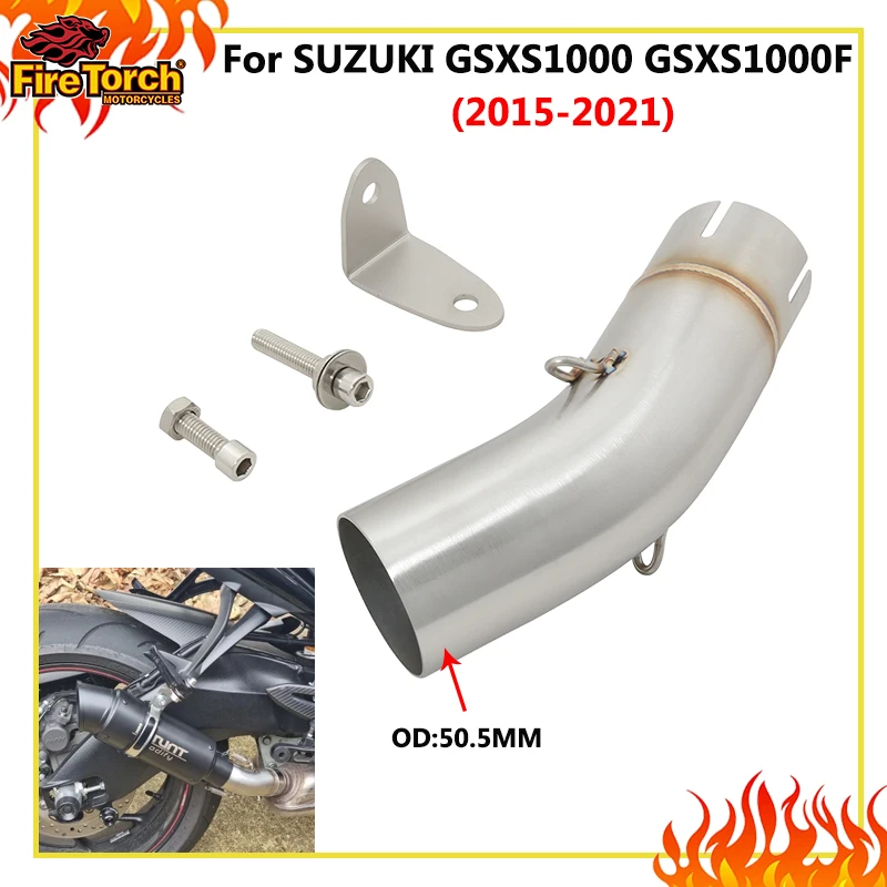 Motorcycle Exhaust Escape Systems Modify Mid Link Pipe Connect 51mm For SUZUKI GSX-S 1000 1000F GSXS1000 GSXS1000F 2015 - 2020
Motorcycle Exhaust Escape Systems Modify Mid Link Pipe Connect 51mm For SUZUKI GSX-S 1000 1000F GSXS1000 GSXS1000F 2015 - 2020