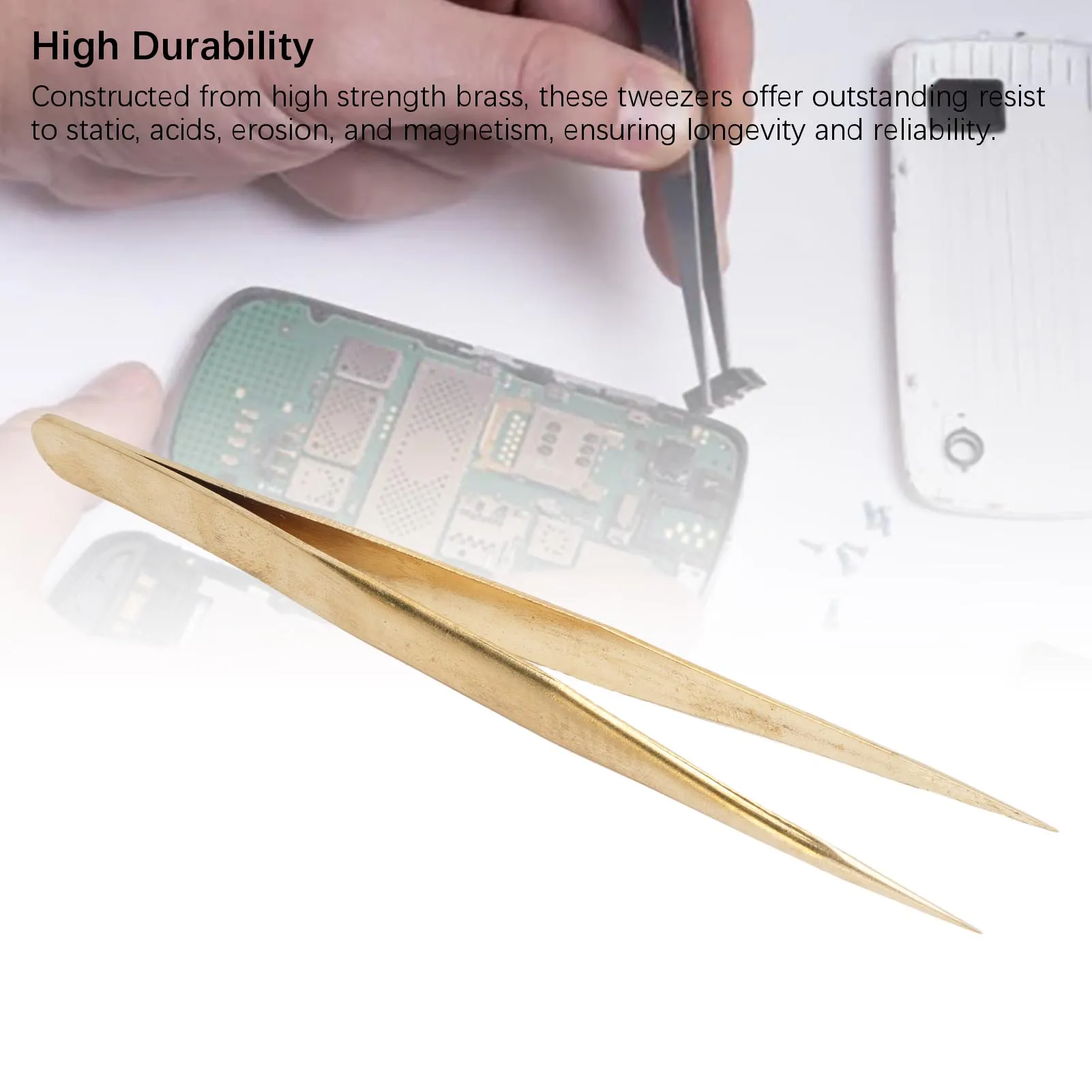 Brass Tweezers Accuracy Tip Anti Magnetic Multifunctional Portable Tweezers for Watch Jewelry Repair Multifunctional Tweezers
Brass Tweezers Accuracy Tip Anti Magnetic Multifunctional Portable Tweezers for Watch Jewelry Repair Multifunctional Tweezers