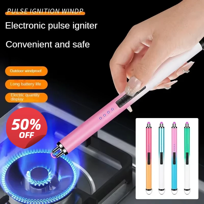 Aromatherapy Candle Kitchen Gas Stove BBQ Lighter Metal Windproof USB Electric Rechargeable Lighter LED Light Safety Lock Hook
Aromatherapy Candle Kitchen Gas Stove BBQ Lighter Metal Windproof USB Electric Rechargeable Lighter LED Light Safety Lock Hook