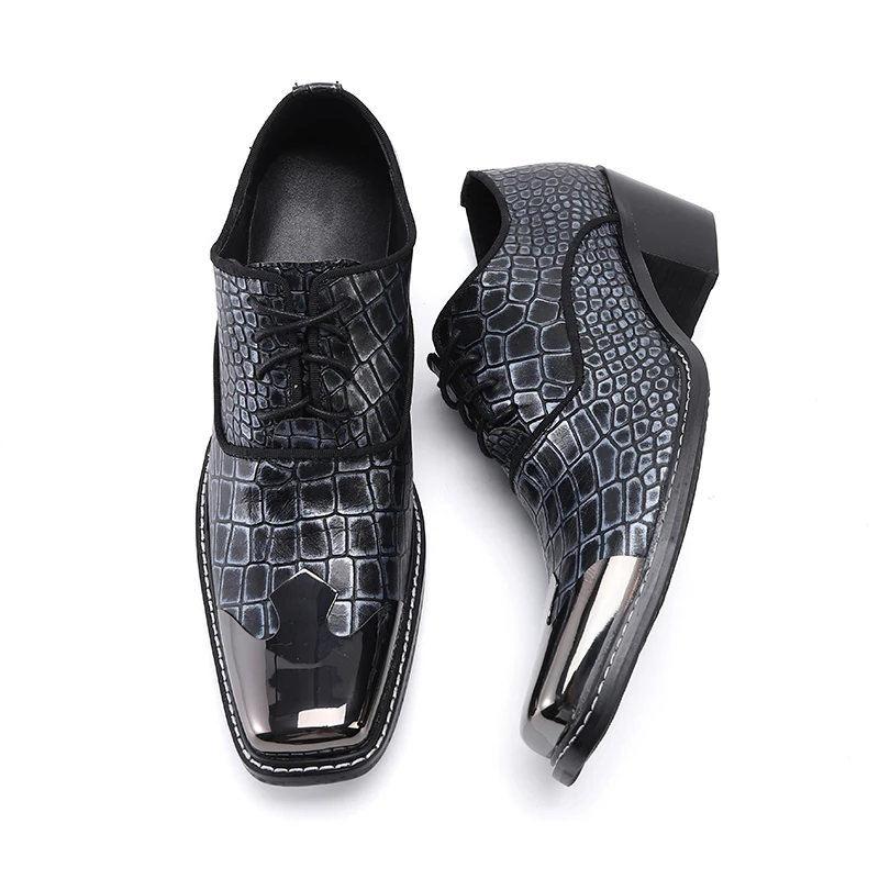 Man Real Leather Formal Shoes Party Prom Dress Shoes British Style Men Metal Toe Oxfordrs Shoes Business Mid Heel Lace Up Shoes
Man Real Leather Formal Shoes Party Prom Dress Shoes British Style Men Metal Toe Oxfordrs Shoes Business Mid Heel Lace Up Shoes