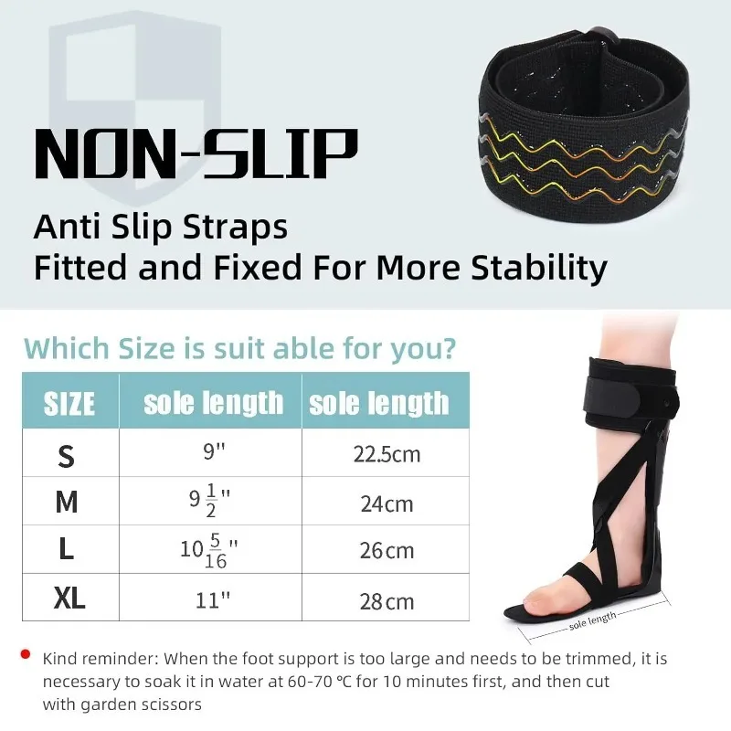 Foot Drop Ankle Foot Orthosis, Foot Varus Correction Brace for Stroke Hemiplegia Rehabilitation Training
Foot Drop Ankle Foot Orthosis, Foot Varus Correction Brace for Stroke Hemiplegia Rehabilitation Training