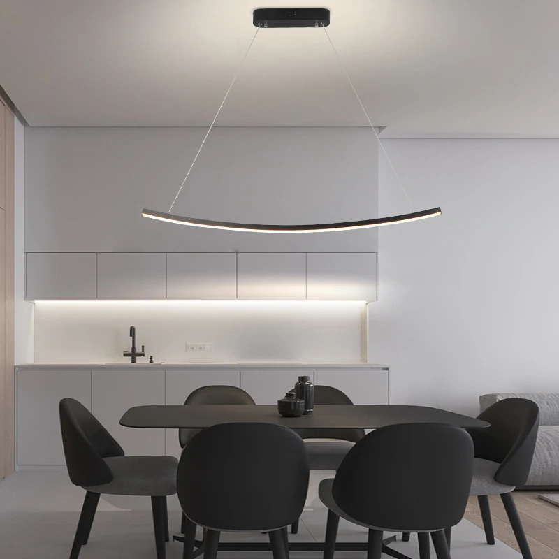New Length 92cm ARC Shape White or Black led Hanging lamp Modern led pendant Lights for Dining Room Bar Kitchen Pendant Lamp
New Length 92cm ARC Shape White or Black led Hanging lamp Modern led pendant Lights for Dining Room Bar Kitchen Pendant Lamp