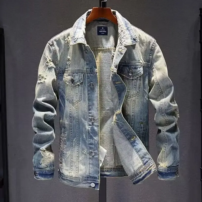 2025 Men's Denim Jacket Brand Trend Retro Fashion Casual Jacket Suitable Young Couples in all Seasons
2025 Men's Denim Jacket Brand Trend Retro Fashion Casual Jacket Suitable Young Couples in all Seasons