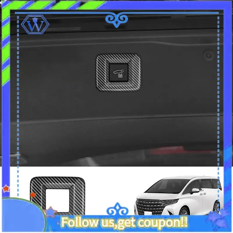 M46K-Car Carbon Fiber Tailgate Switch Trim Frame Car Tailgate Handle Accessories For Toyota Alphard 40 Series 2023+
M46K-Car Carbon Fiber Tailgate Switch Trim Frame Car Tailgate Handle Accessories For Toyota Alphard 40 Series 2023+