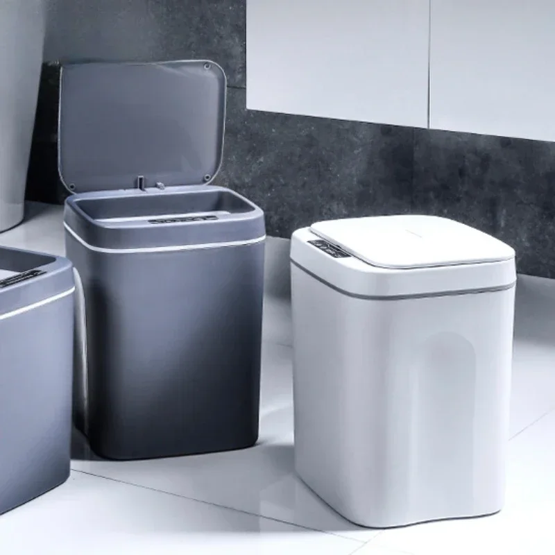 Smart Garbage Bin Household Automatic Sensing Garbage Bin Bathroom Kitchen Garbage Bin with Lid
Smart Garbage Bin Household Automatic Sensing Garbage Bin Bathroom Kitchen Garbage Bin with Lid