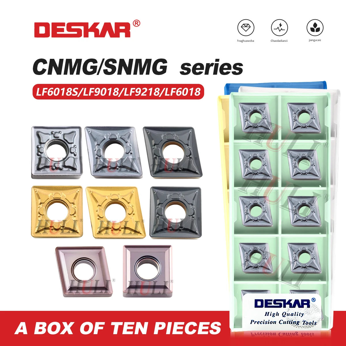 DESKAR CNC lathe SNMG190612 CNMG190612 CV MS LF6018S LF6018 LF9218 LF9018 Cutting Tool Cutting Tool Blade Machining Center Tool
DESKAR CNC lathe SNMG190612 CNMG190612 CV MS LF6018S LF6018 LF9218 LF9018 Cutting Tool Cutting Tool Blade Machining Center Tool