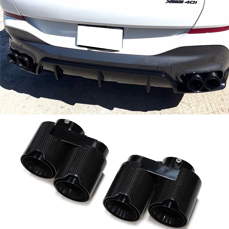 Quad Carbon Fiber Exhaust Tip M Performance Exhaust Muffler Tip For BMW X5 G05 X6 G06 M40i 2019+ Tailpipe Nozzle
Quad Carbon Fiber Exhaust Tip M Performance Exhaust Muffler Tip For BMW X5 G05 X6 G06 M40i 2019+ Tailpipe Nozzle
