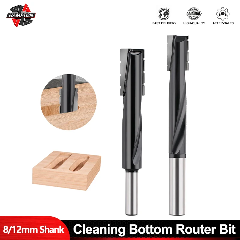 HAMPTON 8/12mm Shank Botton Cleaning Router Bit 16mm T-Slot Wood Miling Cutter CNC End Mill Machinery Accessories For Wood MDF
HAMPTON 8/12mm Shank Botton Cleaning Router Bit 16mm T-Slot Wood Miling Cutter CNC End Mill Machinery Accessories For Wood MDF