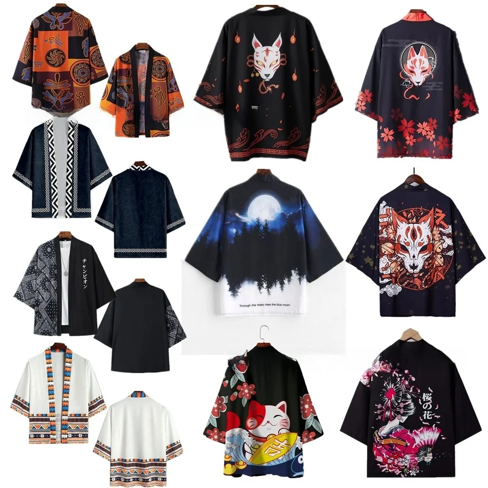 Повседневное кимоно-накидка с 3D-принтом, открытый кардиган с цифровой печатью, модная ретро-одежда для мужчин, летняя этническая модная одежда
Повседневное кимоно-накидка с 3D-принтом, открытый кардиган с цифровой печатью, модная ретро-одежда для мужчин, летняя этническая модная одежда