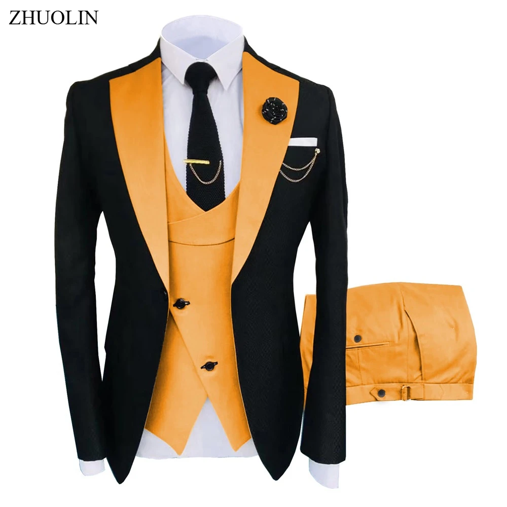 Elegant Men Suit For Wedding 3 Pieces Sets Blazers Full Jackets Vest Pants Formal Fashion Coats 2025 Classic Costume
Elegant Men Suit For Wedding 3 Pieces Sets Blazers Full Jackets Vest Pants Formal Fashion Coats 2025 Classic Costume