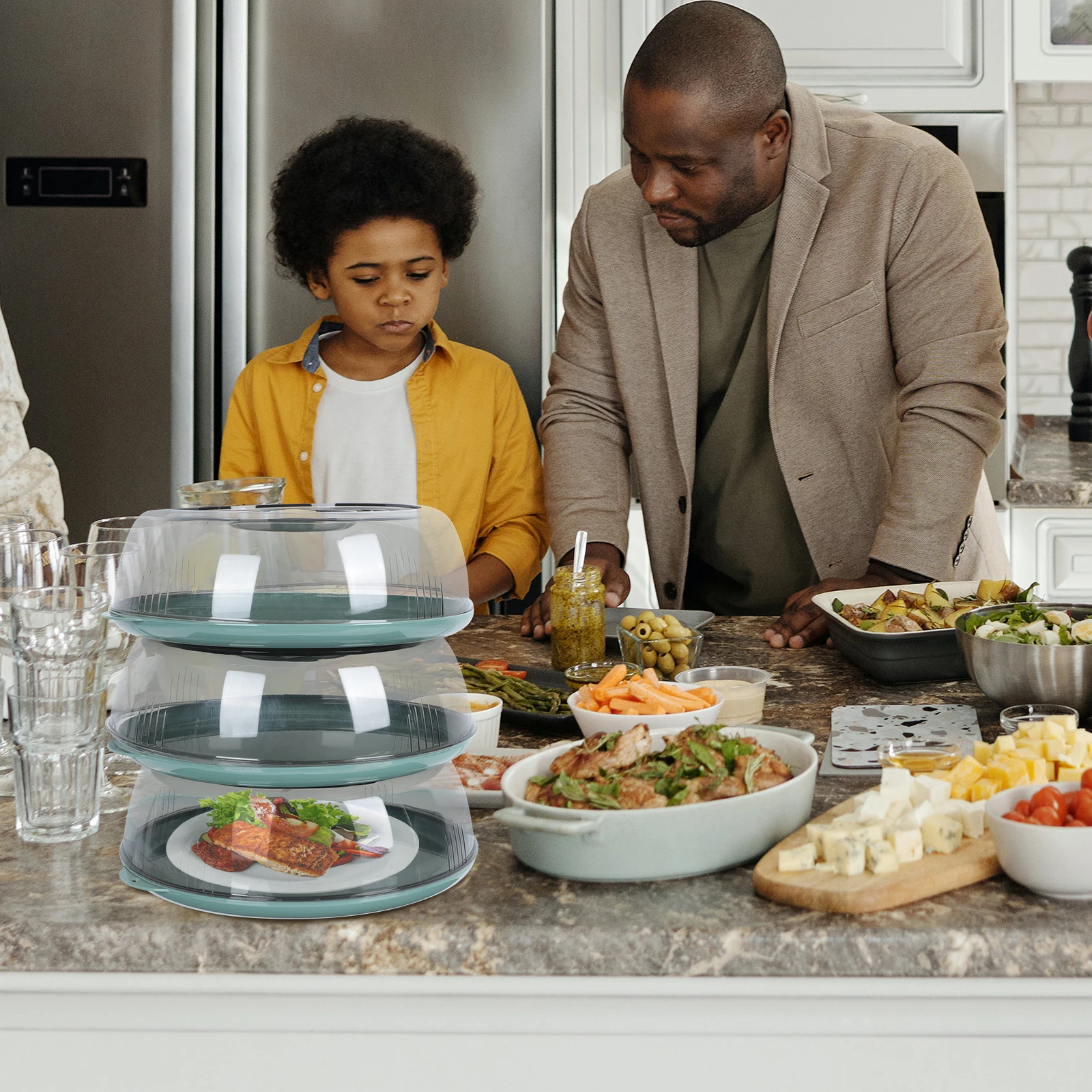 PET Green 3 Layers Insulating Food Cover Warm Vegetable Protector Dustproof Kitchen Dining Table Supply Freshness Keeper Home
PET Green 3 Layers Insulating Food Cover Warm Vegetable Protector Dustproof Kitchen Dining Table Supply Freshness Keeper Home