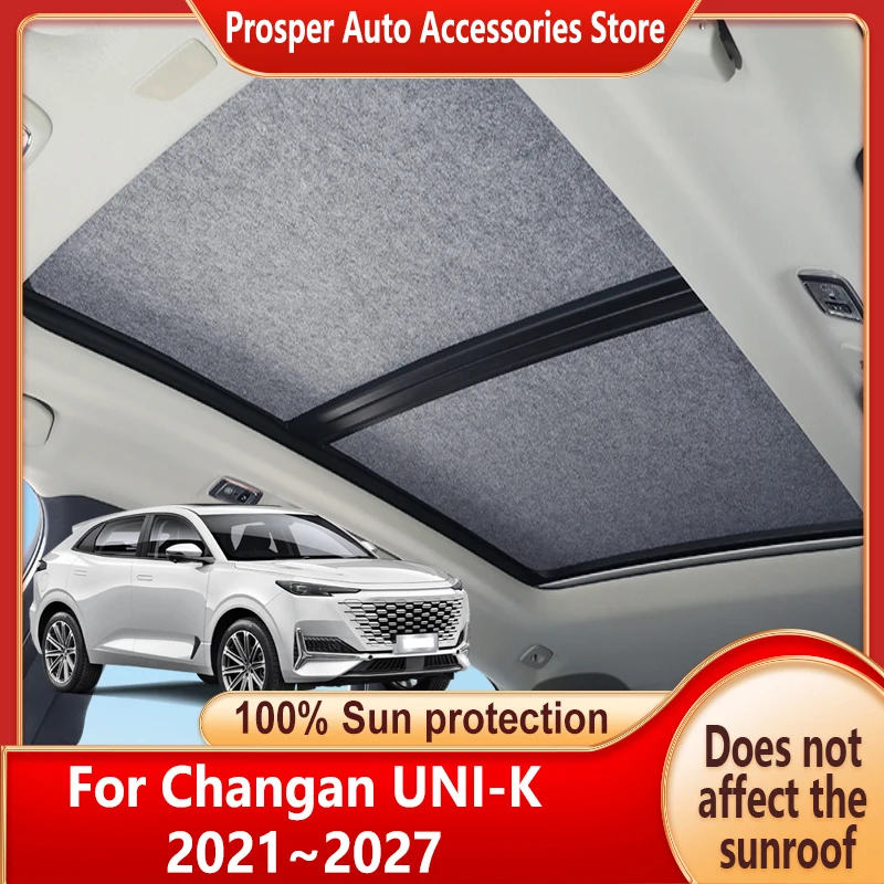 Car Panoramic Sunroof Insulation Roof Visor For Changan UNI-K 2021~2027 2026 Protection Adsorption Sky Curtain Sunshade Anti-UV
Car Panoramic Sunroof Insulation Roof Visor For Changan UNI-K 2021~2027 2026 Protection Adsorption Sky Curtain Sunshade Anti-UV