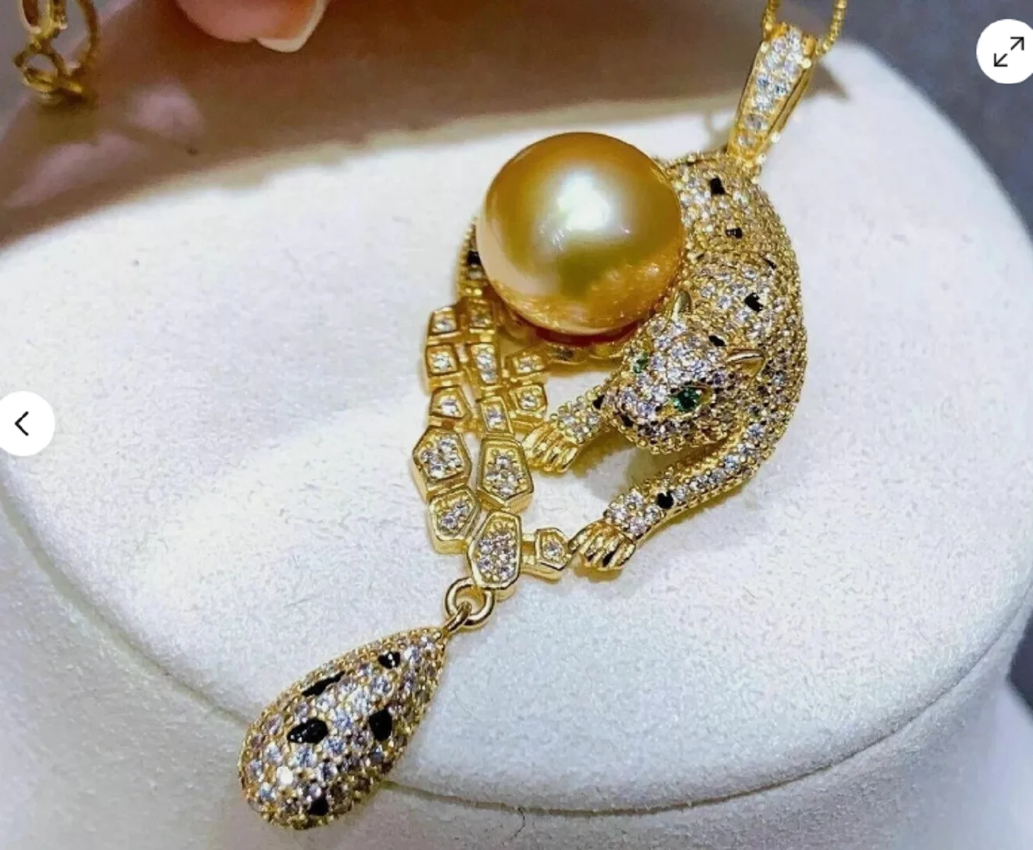 Gorgeous AAAA 10-11mm Round South Sea White+Yellow Pearl Pendant Necklace 925S
Gorgeous AAAA 10-11mm Round South Sea White+Yellow Pearl Pendant Necklace 925S