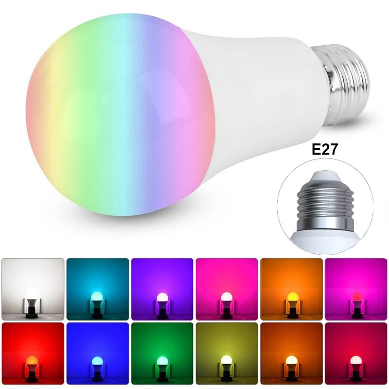 E27 RGB Light Bulbs Color Changing LED Light Bulb 16 Color Remote Control Dimmable Lamp AC 220V AC 110V with Memory Function
E27 RGB Light Bulbs Color Changing LED Light Bulb 16 Color Remote Control Dimmable Lamp AC 220V AC 110V with Memory Function