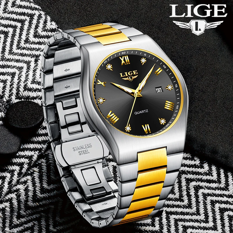 LIGE 2025 новые простые деловые мужские часы из нержавеющей стали с календарем, кварцевые наручные часы, водонепроницаемые светящиеся часы для мужчин, reloj
LIGE 2025 новые простые деловые мужские часы из нержавеющей стали с календарем, кварцевые наручные часы, водонепроницаемые светящиеся часы для мужчин, reloj