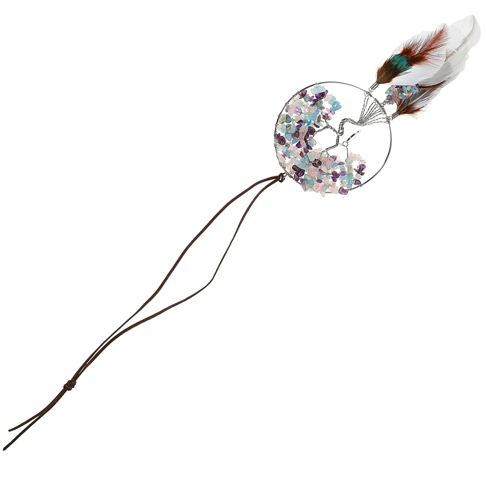 Life Tree Crystal Pendant Colorful Gravel Stone Dreamcatcher Hanging Decoration Wall Bedroom Romantic Resin Ornament Gift
Life Tree Crystal Pendant Colorful Gravel Stone Dreamcatcher Hanging Decoration Wall Bedroom Romantic Resin Ornament Gift