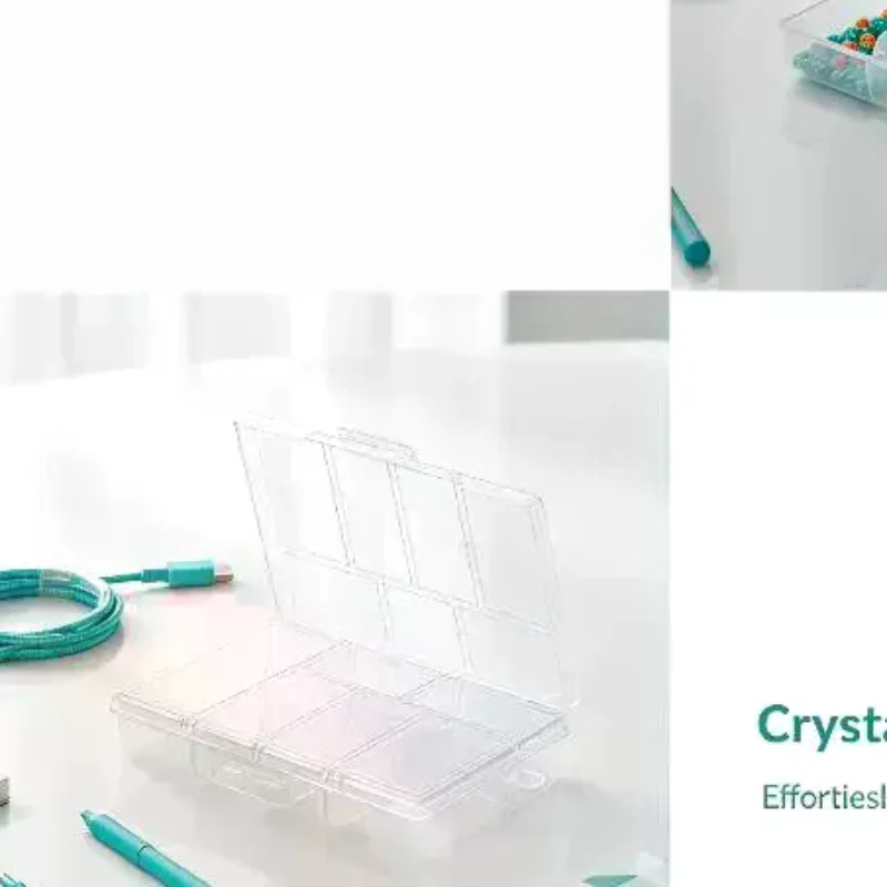 Portable Jewelry Organizer 2pcs Transparent Plastic Storage Box for Beads and Earring Collections
Portable Jewelry Organizer 2pcs Transparent Plastic Storage Box for Beads and Earring Collections