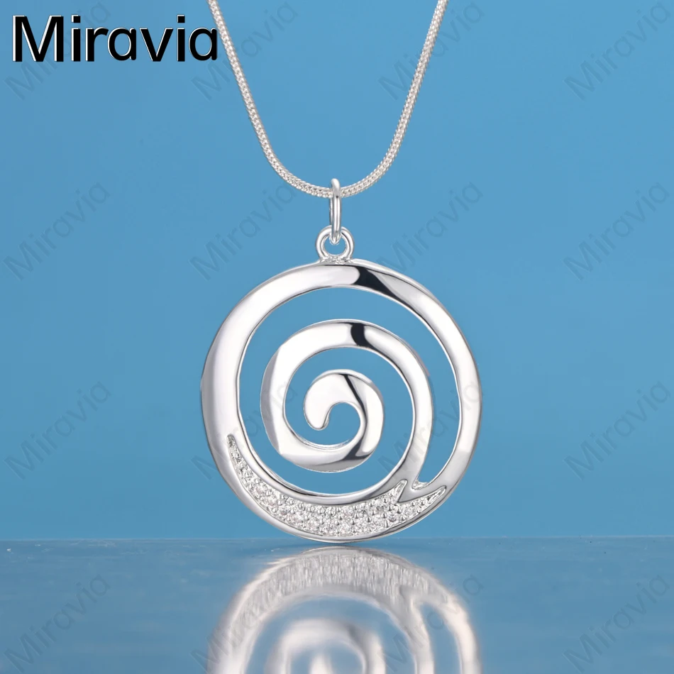 Miravia 925 Sterling Silver Spiral Ring Pendant Necklace, A Delicate And Elegant Design For Women'S Engagement Jewelry.
Miravia 925 Sterling Silver Spiral Ring Pendant Necklace, A Delicate And Elegant Design For Women'S Engagement Jewelry.