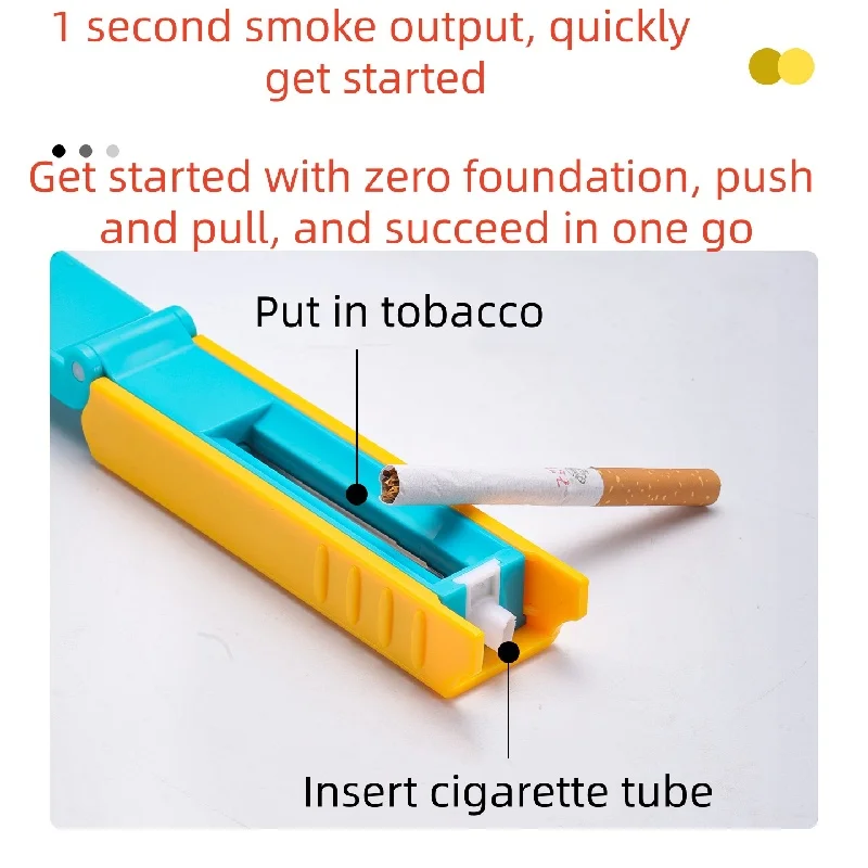 New Single Roller Maker Manual Cigarette Tobacco Tube Cigarette Filling Rolling Machine Smoke Injector Smoking Useful Gadgets
New Single Roller Maker Manual Cigarette Tobacco Tube Cigarette Filling Rolling Machine Smoke Injector Smoking Useful Gadgets