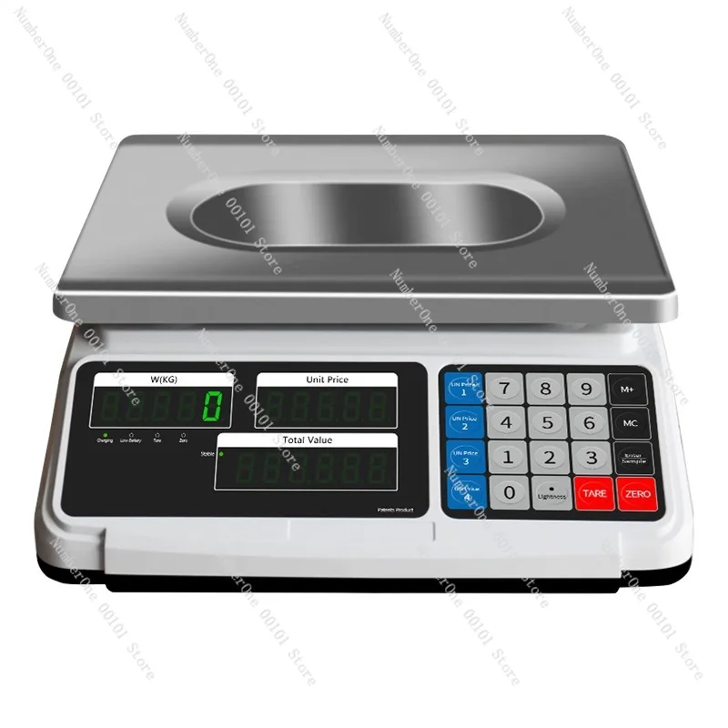 Electronic scale Commercial scale Selling vegetables Weighing 30kg Pricing table scale Charging 220v English version
Electronic scale Commercial scale Selling vegetables Weighing 30kg Pricing table scale Charging 220v English version