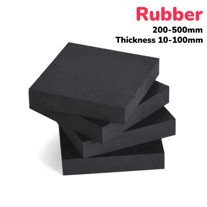 200-500mm Black Industry Rubber Block Multifunctional Anti Vibration Mat Shock Pad Elastic Anti Slip Gasket Thickness 10-100mm
200-500mm Black Industry Rubber Block Multifunctional Anti Vibration Mat Shock Pad Elastic Anti Slip Gasket Thickness 10-100mm