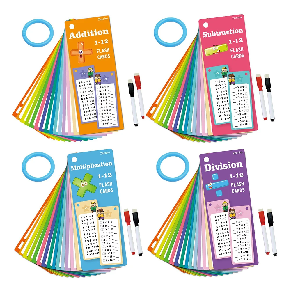 15Pcs/set Math Addition Subtraction Multiplication Division Erasable Reusable Number Learning Cards Children's Math Teaching Aid
15Pcs/set Math Addition Subtraction Multiplication Division Erasable Reusable Number Learning Cards Children's Math Teaching Aid