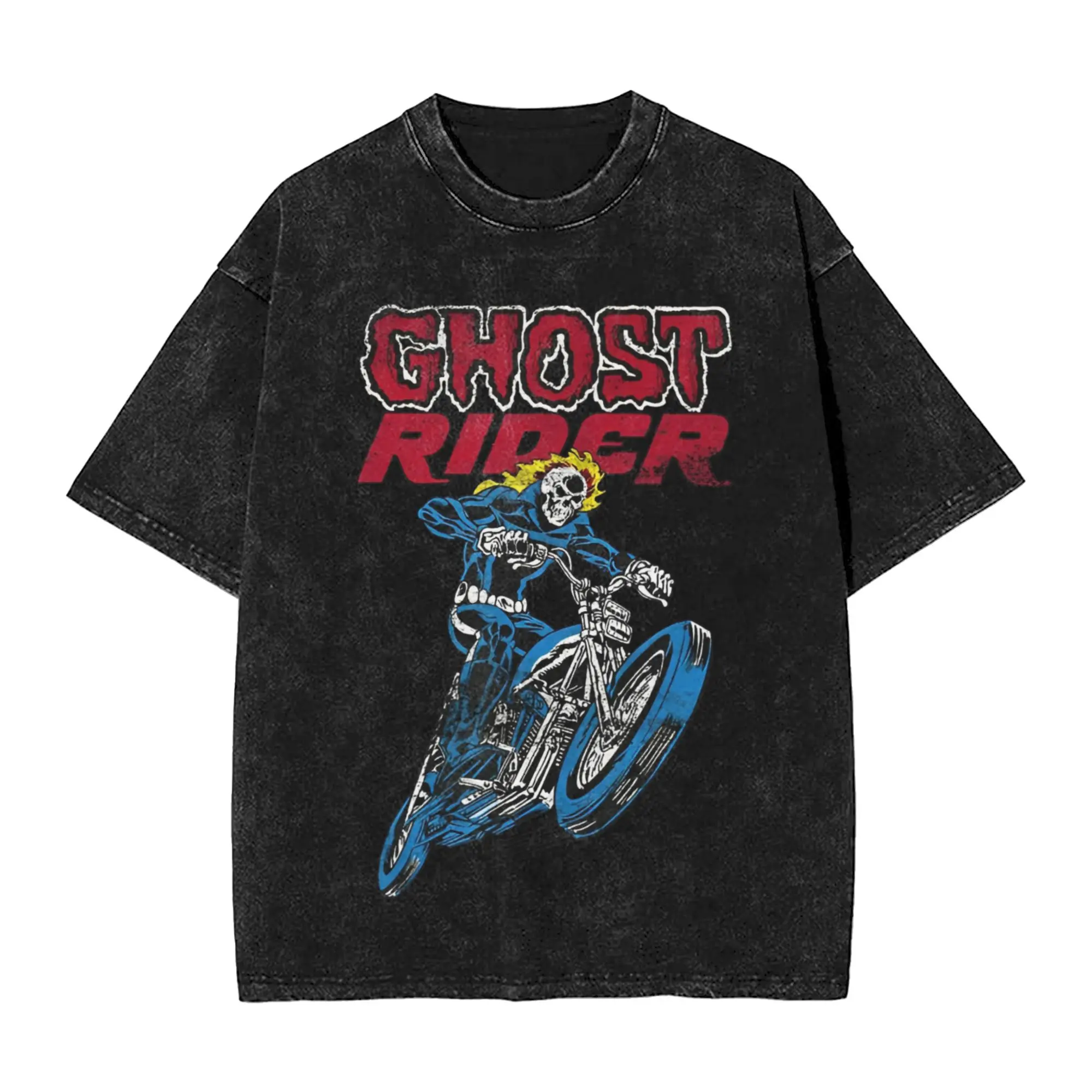 Ghost Rider Flames Washed T Shirts Streetwear Hip Hop Vintage T-Shirts Tees Tops for Men Women 100% Cotton Oversize
Ghost Rider Flames Washed T Shirts Streetwear Hip Hop Vintage T-Shirts Tees Tops for Men Women 100% Cotton Oversize