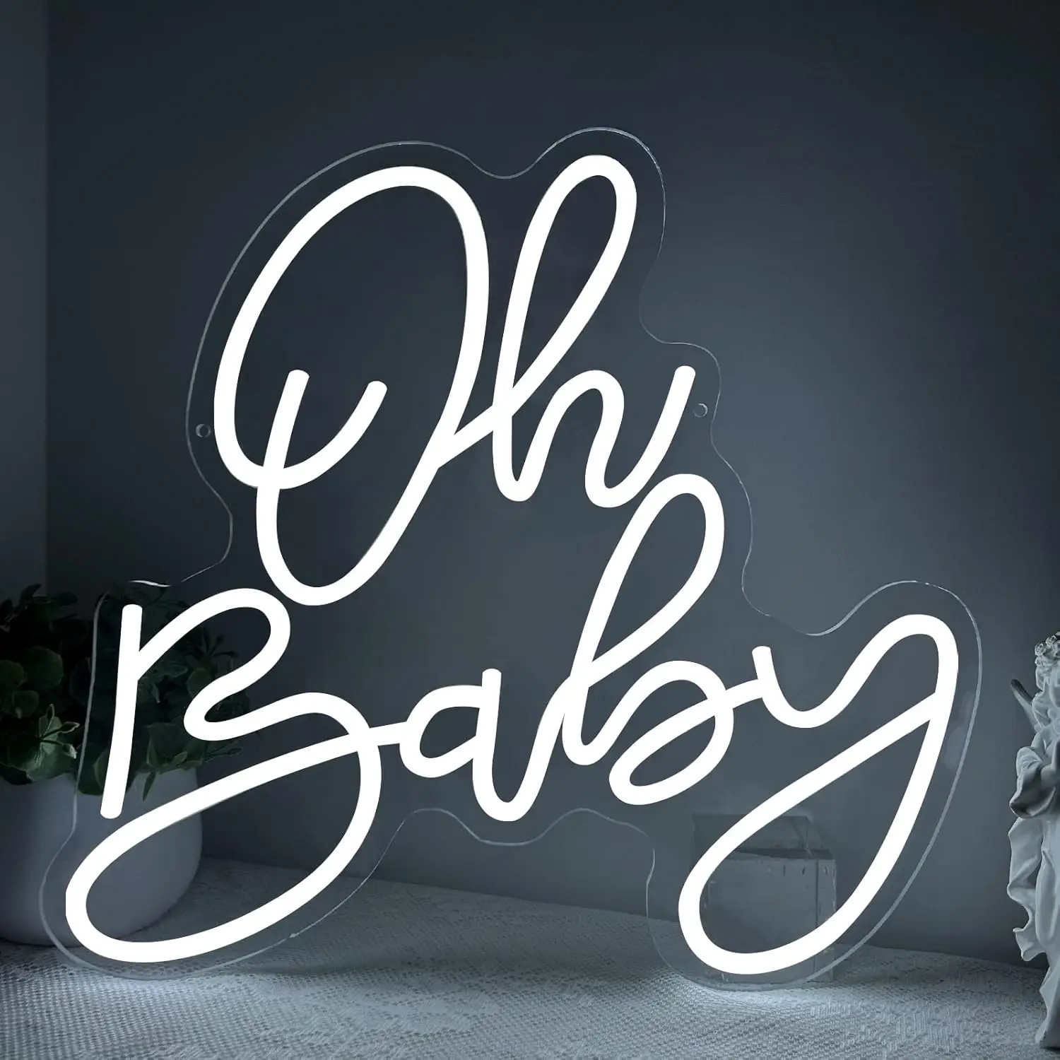 Oh Baby Neon Sign Baby Shower LED Neon Light for Gender Reveal Birthday Party Decorations Gift Backdrop Party Wall Decor
Oh Baby Neon Sign Baby Shower LED Neon Light for Gender Reveal Birthday Party Decorations Gift Backdrop Party Wall Decor