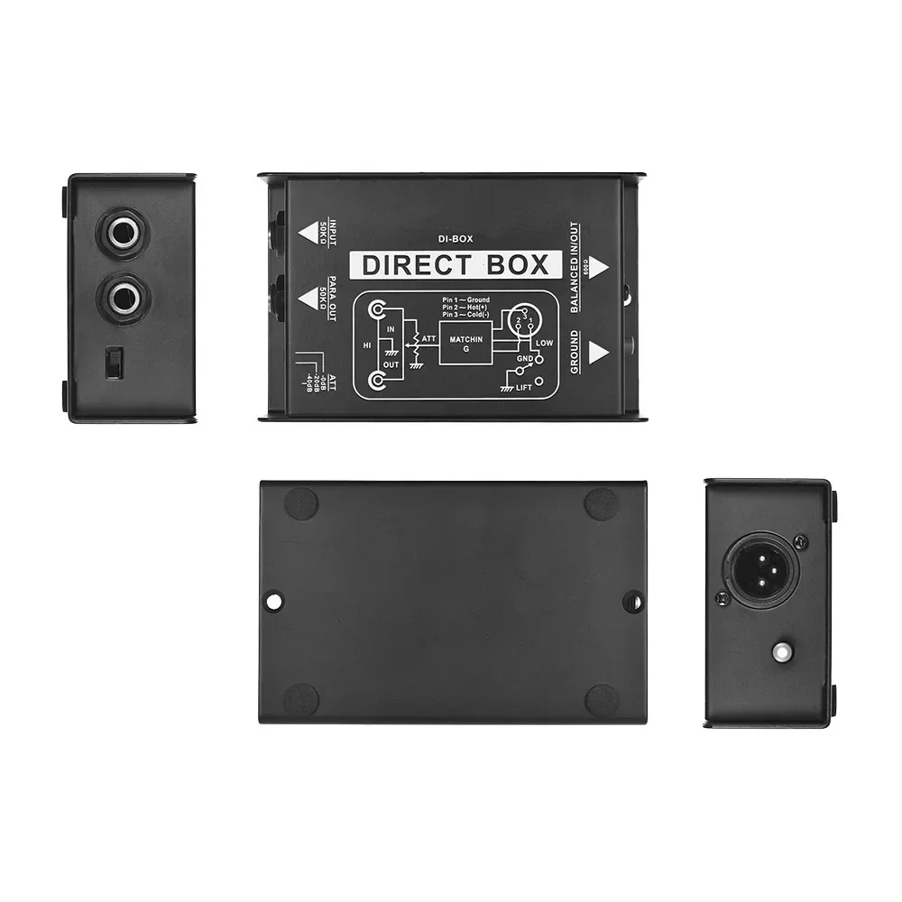 Passive Audio DI Box Direct Injection Box Low Noise Guitar Bass DI TRS 2 Channel Audio Converter Multi-purpose Mixer Audio
Passive Audio DI Box Direct Injection Box Low Noise Guitar Bass DI TRS 2 Channel Audio Converter Multi-purpose Mixer Audio
