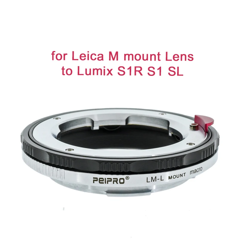 PEIPRO LM-L Marco Camera Lens Adapter Ring for Leica M Mount Lens to Lumix S1R S1 SL Camera DSLR
PEIPRO LM-L Marco Camera Lens Adapter Ring for Leica M Mount Lens to Lumix S1R S1 SL Camera DSLR
