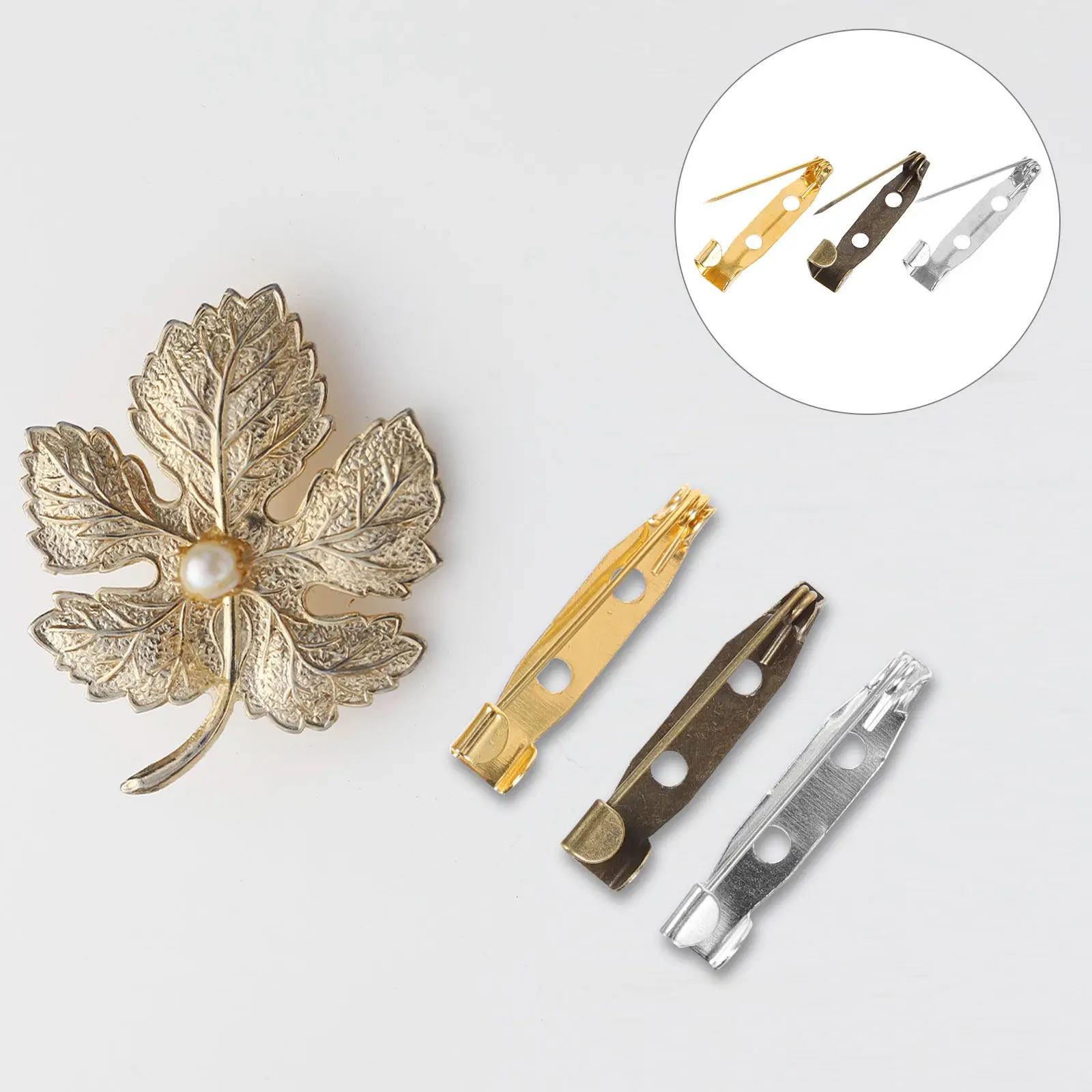 150Pcs Brooch Pin Backs Safety Clasps Metal Bar Pins for DIY Crafts Brooch Accessories Clothing Fixing Pins DIY Clothes Pin
150Pcs Brooch Pin Backs Safety Clasps Metal Bar Pins for DIY Crafts Brooch Accessories Clothing Fixing Pins DIY Clothes Pin