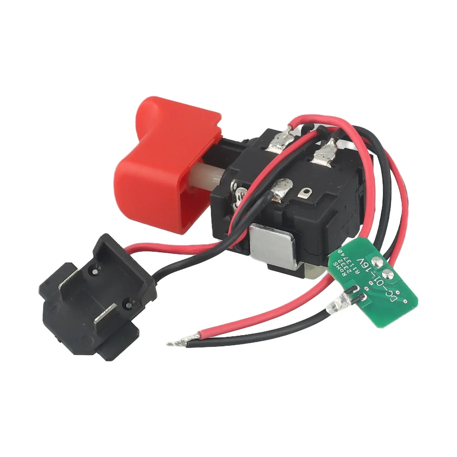 Electric Power Tool Drill Trigger Switch 29*60*27mm Black+Red DCJZ1601 Power Tool Switch Illuminating Function
Electric Power Tool Drill Trigger Switch 29*60*27mm Black+Red DCJZ1601 Power Tool Switch Illuminating Function