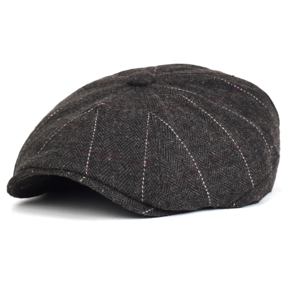 Vintage Herringbone Newsboy caps Casual Outdoor Retro Striped Beret Hats Octagonal hat Fashion Flat Caps
Vintage Herringbone Newsboy caps Casual Outdoor Retro Striped Beret Hats Octagonal hat Fashion Flat Caps
