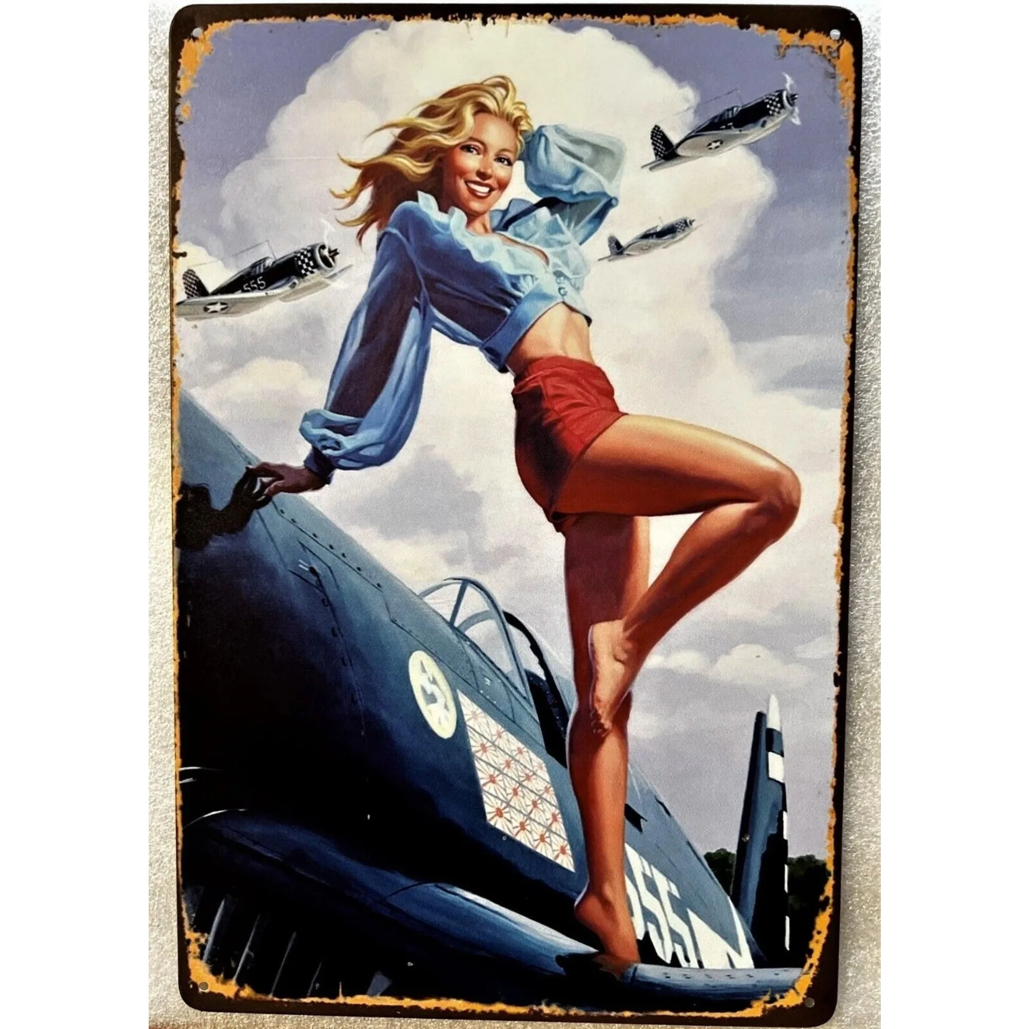 Vintage USN USMC F-6F Hellcat Tin Sign (F-35 Topgun F-14 F-4 Blue Angels Miramar) 2022 Home Bar Garage Cafe Metal Sign Gift
Vintage USN USMC F-6F Hellcat Tin Sign (F-35 Topgun F-14 F-4 Blue Angels Miramar) 2022 Home Bar Garage Cafe Metal Sign Gift