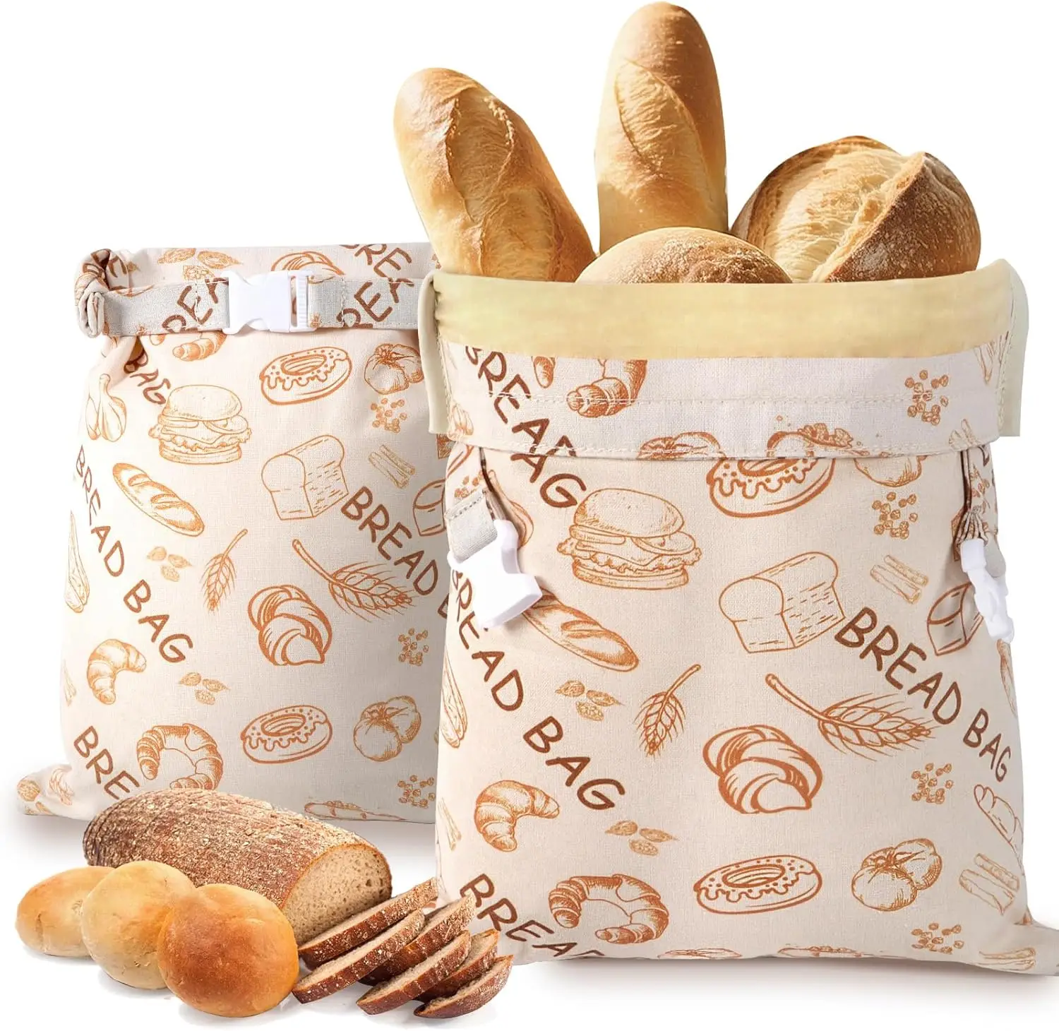 Reusable Beeswax Bread Bags(2 Pack), Beeswax Bags for Sourdough/Homemade Bread, Natural Cotton Bees Wax Bag, Fresh and Refrig
Reusable Beeswax Bread Bags(2 Pack), Beeswax Bags for Sourdough/Homemade Bread, Natural Cotton Bees Wax Bag, Fresh and Refrig