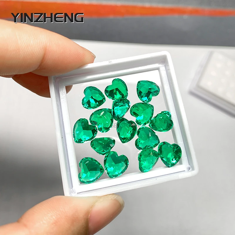 YinZheng Лабораторное гидротермическое выращивание изумруда Колумбии в форме сердца, высококачественное изготовление ювелирных изделий, драгоценные камни своими руками
YinZheng Лабораторное гидротермическое выращивание изумруда Колумбии в форме сердца, высококачественное изготовление ювелирных изделий, драгоценные камни своими руками