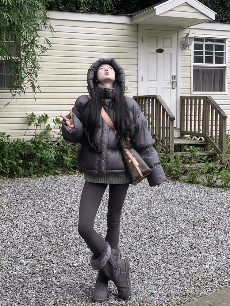 Retro Black Hooded Bread Style Cotton Jacket Women's Autumn Winter Unique Attractive Trendy Parka Coat Long Sleeve Zipper Clo...
Retro Black Hooded Bread Style Cotton Jacket Women's Autumn Winter Unique Attractive Trendy Parka Coat Long Sleeve Zipper Clo...