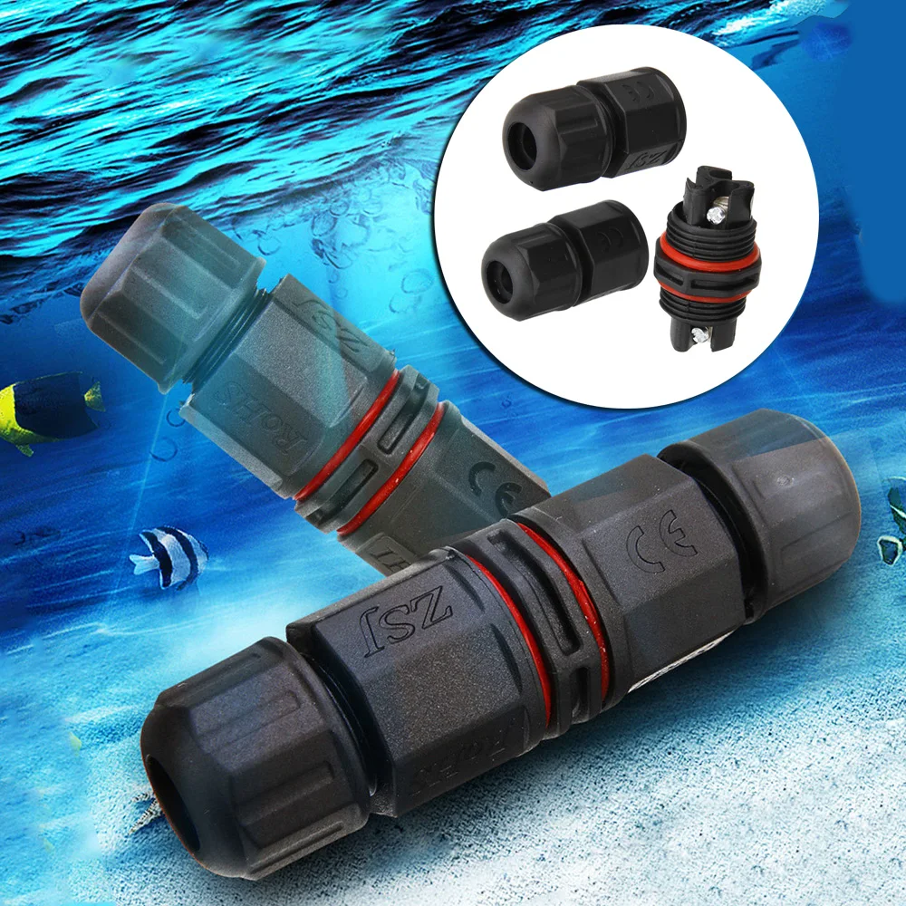 IP67 Waterproof Electrical Connector Cable Wire 3 Pin Screw Fixed Black Outdoor Socket for LED Lamp Electrical Wire Connecting
IP67 Waterproof Electrical Connector Cable Wire 3 Pin Screw Fixed Black Outdoor Socket for LED Lamp Electrical Wire Connecting