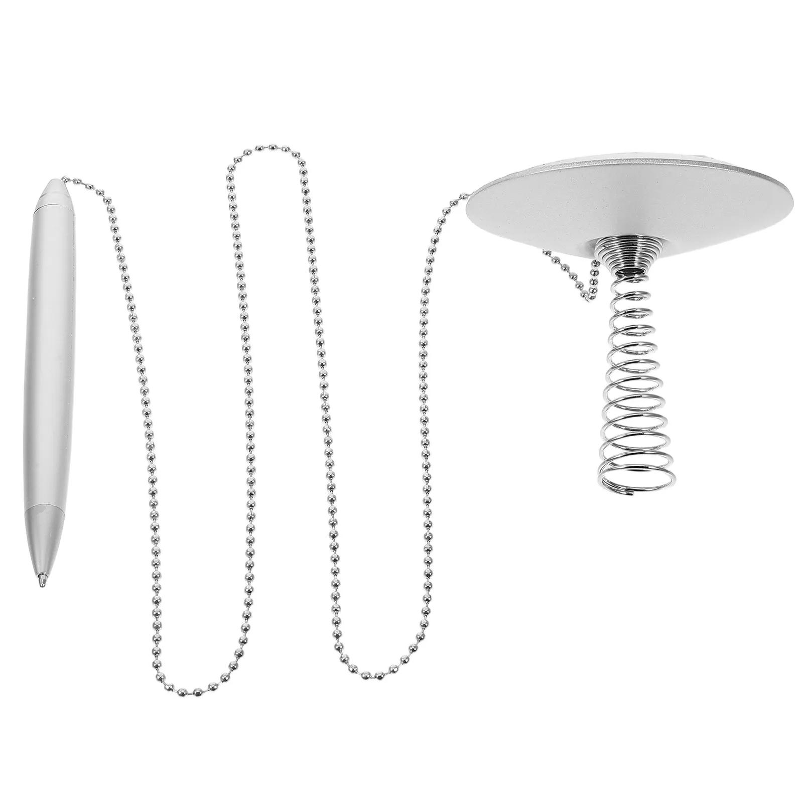 Heavy Duty Stainless Steel Desk Pen with Retractable Spring Mechanism and Secure Chain for Business Office Reception Signing Use
Heavy Duty Stainless Steel Desk Pen with Retractable Spring Mechanism and Secure Chain for Business Office Reception Signing Use