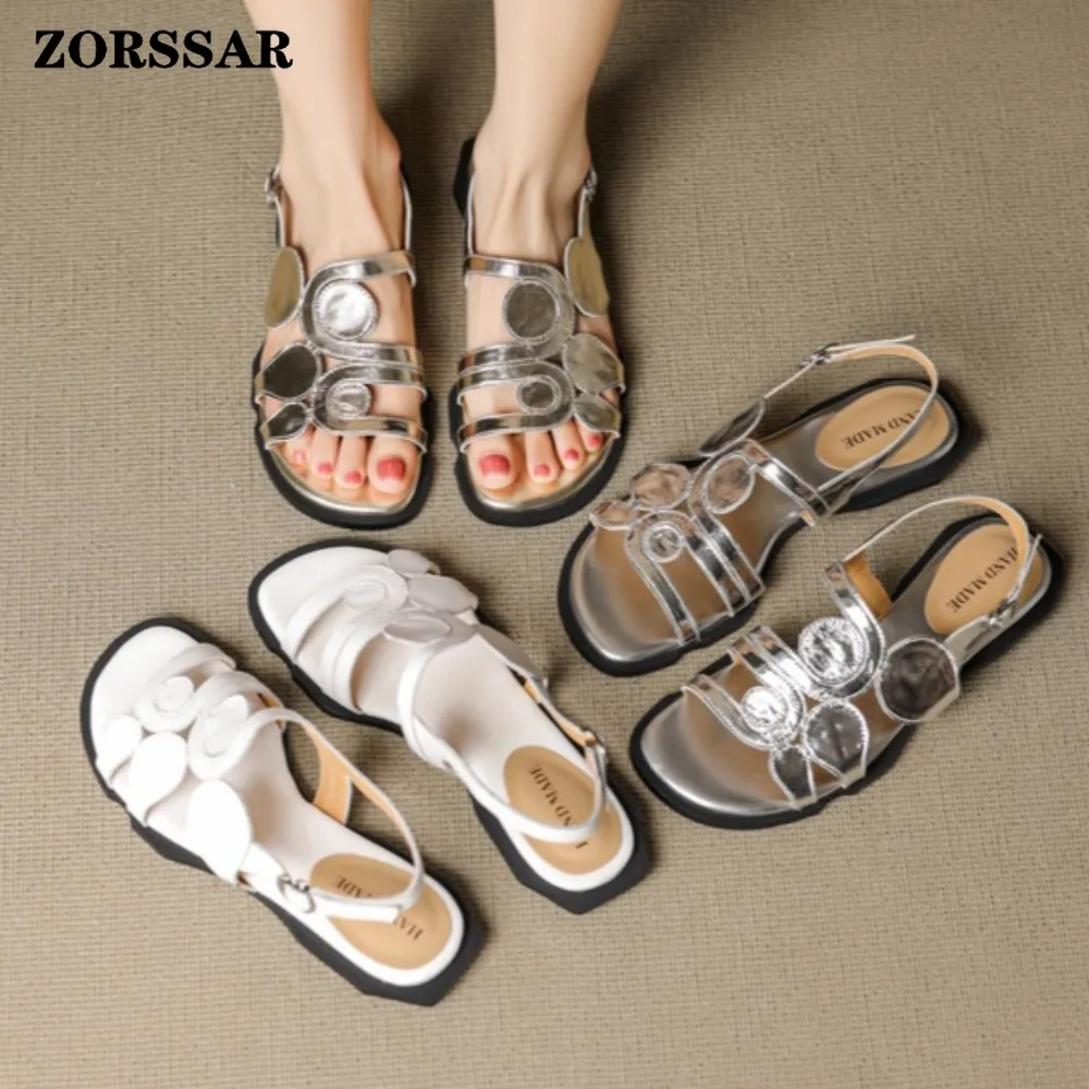 Elegant Leather Slingback Flat Sandals for Women, Open Toe Casual Summer Shoes, Stylish Comfortable Footwear for Daily Use,Beach
Elegant Leather Slingback Flat Sandals for Women, Open Toe Casual Summer Shoes, Stylish Comfortable Footwear for Daily Use,Beach