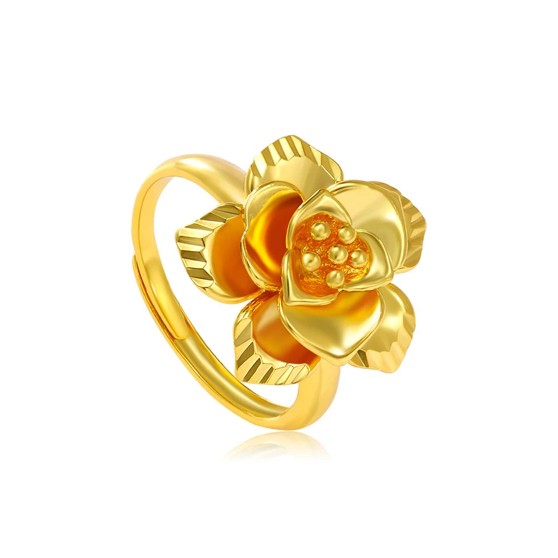 Fashion 14K Yellow Gold Color 3d Rose Shape Ring for Women 3D Rose Flower Shape Ring Wedding Engagement Fine Jewelry Gifts
Fashion 14K Yellow Gold Color 3d Rose Shape Ring for Women 3D Rose Flower Shape Ring Wedding Engagement Fine Jewelry Gifts