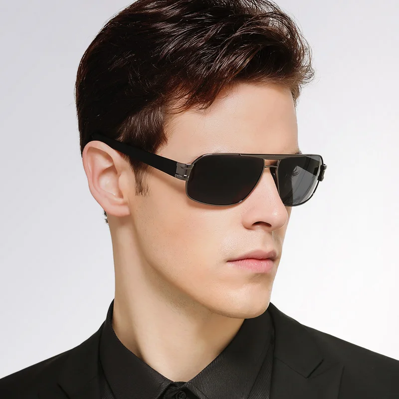 Men's Square Polarized Sunglasses Blue Film Coated Driver's Glasses Comfortable Ele Faionable Rectangle Frame Sun Glasses
Men's Square Polarized Sunglasses Blue Film Coated Driver's Glasses Comfortable Ele Faionable Rectangle Frame Sun Glasses