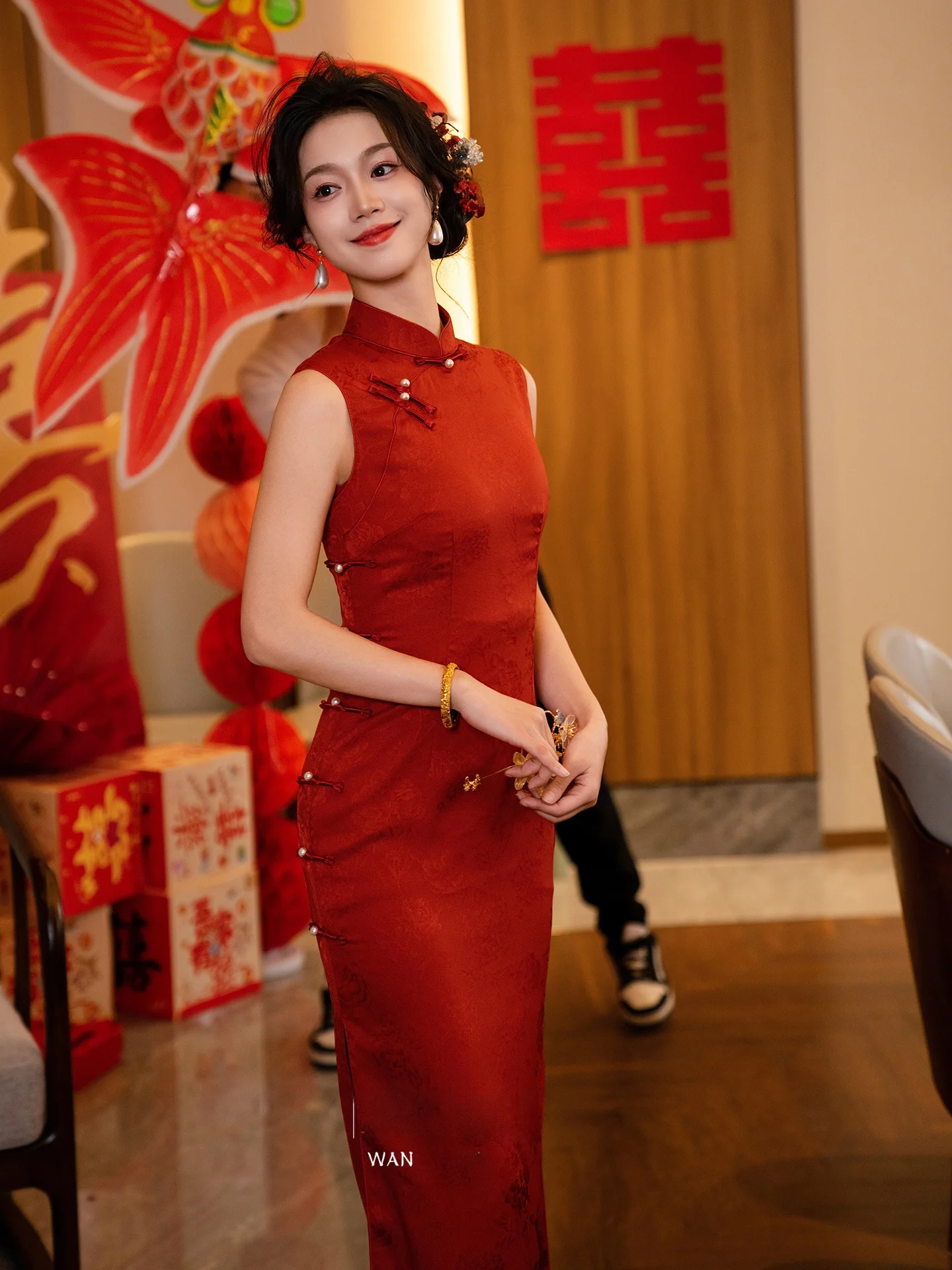 Engagement Par Red Svel Wedding Dr Chinese Sle Formal Wear for Bride oming And Wedding Celebration
Engagement Par Red Svel Wedding Dr Chinese Sle Formal Wear for Bride oming And Wedding Celebration