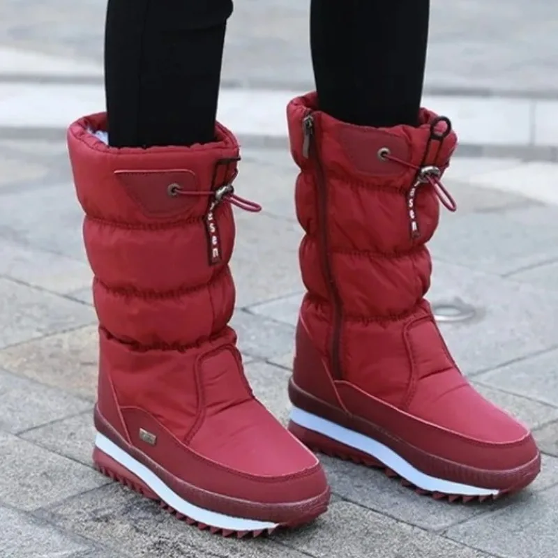 New Womens Mid Calf Snow Boots Fashion Platform Warm Winter Shoes For Woman High Quality Cotton Boots Designer Shoes Botas Mujer
New Womens Mid Calf Snow Boots Fashion Platform Warm Winter Shoes For Woman High Quality Cotton Boots Designer Shoes Botas Mujer